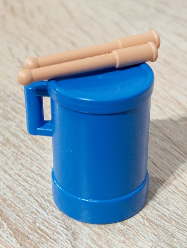 Playmobil tambor azul - azul, baquetas