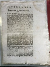 SPOLETO DOCUMENTO STORICO 1821