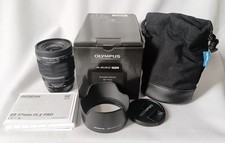Olympus M.ZUIKO Digital ED 17mm f/1.2 PRO hood, caps, manual, case, BOX LIKE NEW