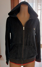 FELPA " FRED PERRY " RAGAZZA "TAGLIA L "BLU BORDI ROSSI  (S79)