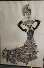 Bozzetto Originale Costume di Scena di Ornella Muti – Trasmissione Premiatissima