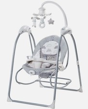 Altalena 3in1 Sdraietta, Culla, Dondolo Elettrico con Zanzariera. Aziamor