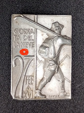 DISTINTIVO GIORNATA DELLA NEVE VENTENNIO SKI SCI OND MILANO MILANESE 1938