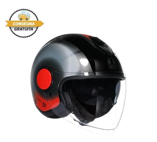 Casco jet agv eteres levanto - jet,