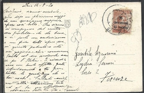 1920 istria 20c corona - istria,