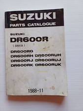 Suzuki DR 600 R RH-RJ-RK 1988-89 catalogo ricambi originale