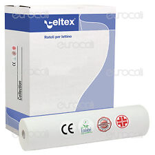 6 Rotoli Carta Lettino 60cmx80m Celtex Lenzuolino Medico 2 Veli Estetista Cera