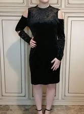 Vestito nero maniche lunghe
