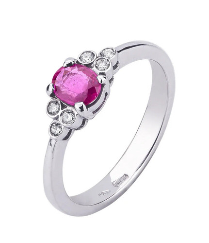 Anello oro bianco 18kt - in,