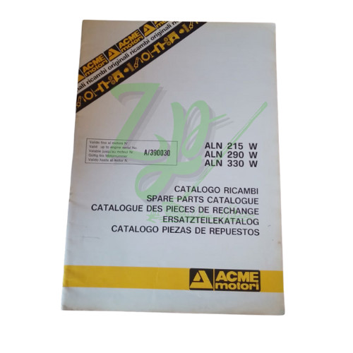 Catalogo ricambi acme aln215w - catalogo,