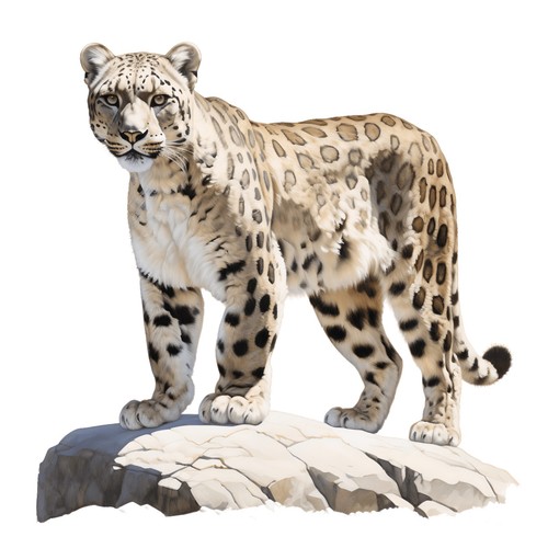 Adesivi leopardo delle nevi - adesivi,