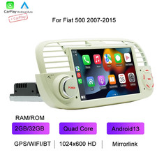 BQCC per Fiat 500 2007-2015 7 "Plettore Auto Android 13 WIFI GPS BT Mirrorlink W