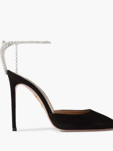 Aquazurra nero strass ice pump - ice,
