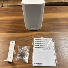 Boston Acoustic Micro 120X Altoparlanti Satellitari Bianchi con Staffe di Montaggio