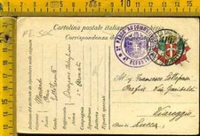 Prima Guerra Franchigia Posta Militare Lotto di Sei x Viareggio Lucca pe 506