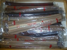 50 CERNIERE BEIGE MARRONE LAMPO RIRI METALLO  X ABITO 50 cm DA MAGAZZINO SARTO