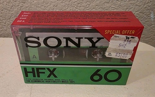 Sony hfx cassette - hfx,