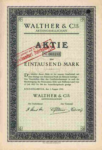 Walther cie ag - cie., colonia