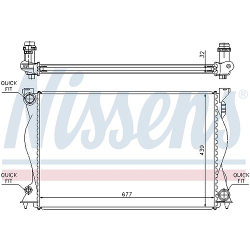 Nissens 60234a radiatore - nissens,