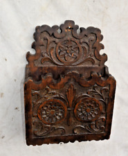 Portalettere portaoggetti mensola in legno da parete legno scolpito 900