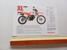 Honda XL 350 1987 depliant ITALIANO moto originale brochure