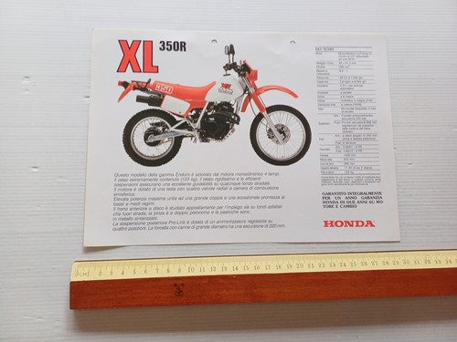 Honda 350 1987 depliant - honda,