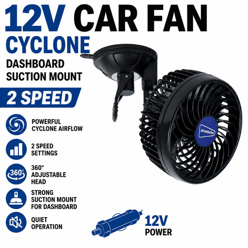 Ventilatore auto 12v ciclone - 12v,