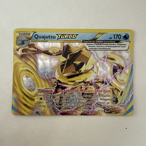 Carta pokémon quajutsu turbo - pokémon,
