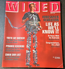 2000 Wired Magazine September RoboSapien Revolution Android Bot Pyramid Scheming