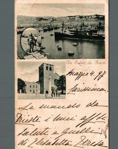 Trieste vedute porto il - porto, e
