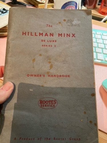 Vintage hillman minx deluxe - vintage,