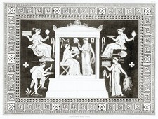 Scena vaso antico - scena, di