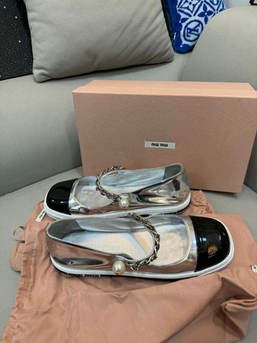 Miu ballerina flat shoes - miu,