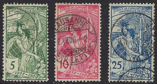 1900 svizzera scott 100 - 1900, 98-100