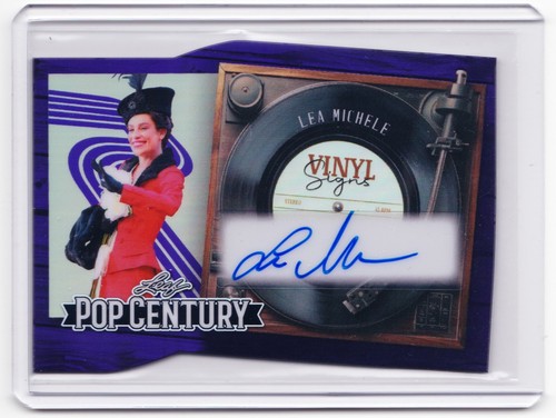 Scheda autografa lea michele - autografa,