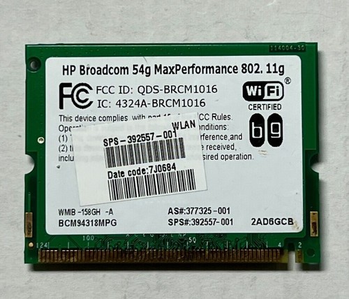 Broadcom 54g maxperformance - hp,