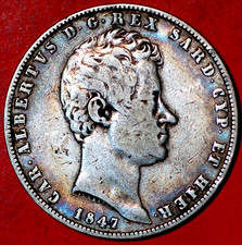 1847 Italian States Kingdom of