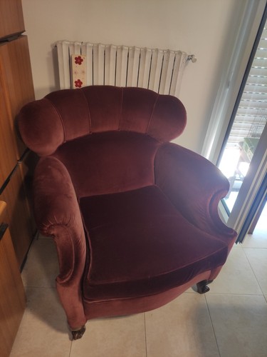 Poltrona rosso scuro design - rosso,