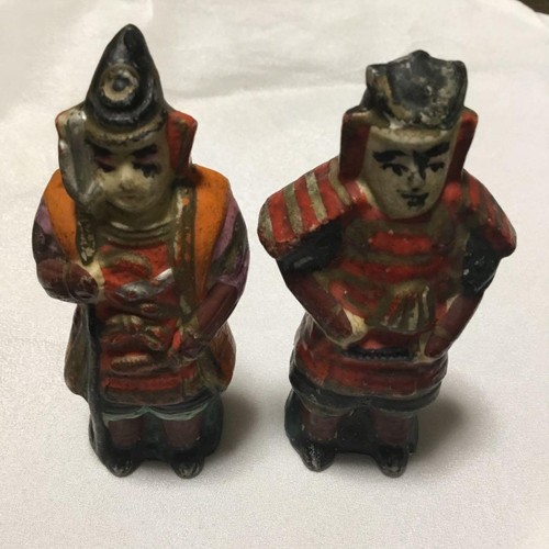 Coppia statuine ceramica