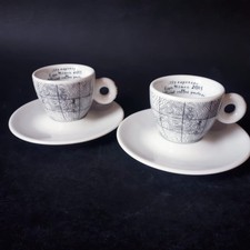Set 2 Tazzine Illy Art Collection Expo Milano 2015 con Piattini