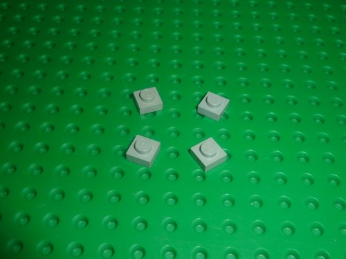 Lego plate 1x1 oldgray - x,