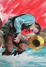 Cover / tavola originale di Paolo Ongaro per il fumetto francese EL BRAVO n° 49