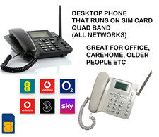 Telefono cellulare scrivania GSM wireless BW scheda SIM casa ufficio telefono desktop FastP&P