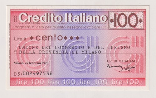 Miniassegni credito italiano - ,