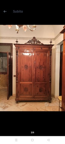 Armadio legno antico in - in,