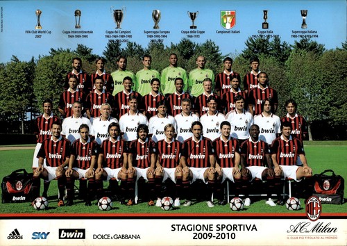 Cartolina calcio milan - cartolina, a.c.