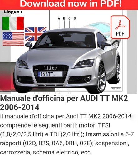 Manuale officina per audi - manuale,