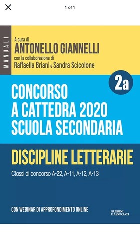 Concorso cattedra 2020 - a,