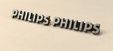 PHILIPS - 2 loghi badge logo etichette vintage per casse acustiche altoparlanti