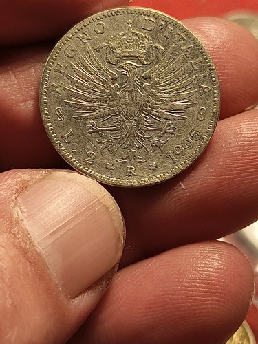 Regno italia moneta lire - d'italia, 2
